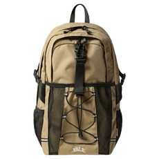 yale 男女通用網眼口袋扣環後揹包, 米色