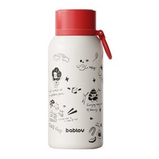bablov 花伴森 316不銹鋼巴適隨手保溫瓶, 椰椰豆奶昔, 1個, 480ml