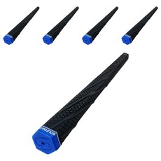 GOLFDAY 防滑防轉六角形鐵桿設計高爾夫握把, 黑 + 藍, 5個