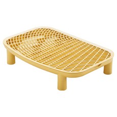 doongdoongpet 貓用高度可調防落砂除砂腳踏墊, 黃色, 1個