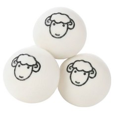 둥둥펫 고양이 양털 대형 양모볼 장난감, 화이트, 3개