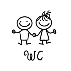 쏙쏙채움 WC 벽스티커 욕실 화장실 장식