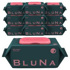 블루나 본 프리미엄 고평량 엠보싱 물티슈 캡형, 75g, 70매, 10개