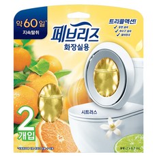 페브리즈 화장실용 시트러스 비치형 방향제 본품 2p, 12.6ml, 1개
