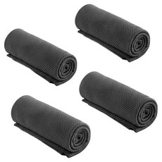 공유 건식 스포츠 아이스타올 30 x 80 cm 4p 세트, 1세트, 블랙