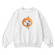 제니키즈 오버핏 귤냥이 맨투맨 JN1096M