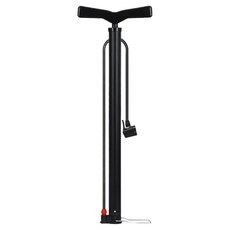 하미룸 휴대용 무선 자전거 공기 합금 고압 긴형 주입펌프, 무광 블랙, 1개