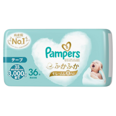 Pampers 幫寶適 日本境內版 黏貼型尿布 0~3kg 36片, 新生兒3S, 1個