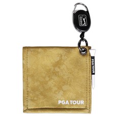 PGA TOUR 컴팩트 골프 릴 클리너 스포츠 타올, 머스타드