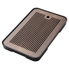 쿠쏘 홈카페 다도 차판 티트레이 T타입 36 x 24 cm, 우드, 1개