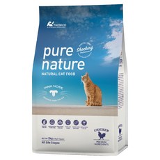 퓨어네이쳐 고양이 치킨 사료=, 헤어볼 예방, 2kg, 1개