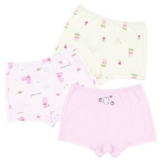 Maykids 兒童Milky Rabbit棉質彈性四角褲3件組