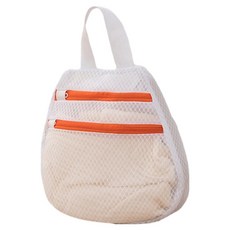 썬앤드림 의류 변형 방지 더블 지퍼 메쉬 세탁망 소형 30 x 30 cm, 오렌지, 1개