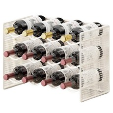 Mineric 現代層架 紅酒收納架 大型, 白色, 1個