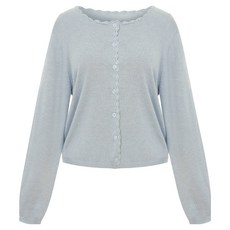 t.view 女款刺繡滾邊圓領開襟衫 V6A-CCA011