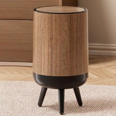 Sun & Dream 木質感性高級室內設計立式翻蓋垃圾桶, 混合色