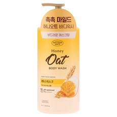 샤워메이트 허니오트 마일드 바디워시 허니머스크, 1개, 1L