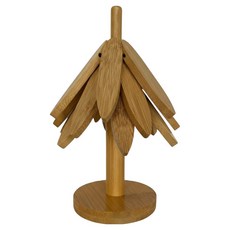 Koidream 居家咖啡館 竹製杯墊 3入組, 原木, 1套