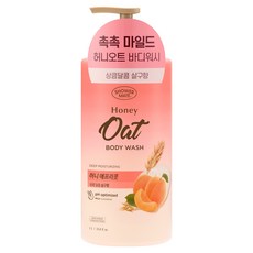 샤워메이트 허니오트 마일드 바디워시 허니 애프리콧향, 1개, 1L