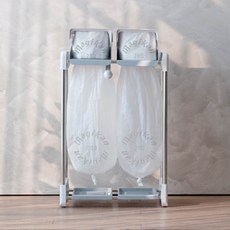 매직캔 애니블리 분리수거함, 화이트 + 그레이