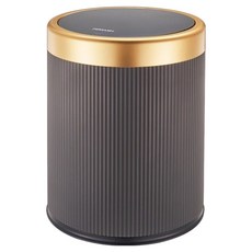 썬앤드림 세련된 거실 주방 더블 버킷 쓰레기통 15L, 다크그레이