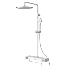 아메리칸스탠다드 코드 욕실 선반형 레인샤워 3기능 수전세트 FB5799-6DAK212PU 방문설치, 혼합색상, 1세트