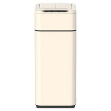 daroom 스마트 자동 센서 쓰레기통 날개형, 아이보리