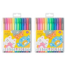 STUDIO EIGHT Pudding Friends 12色簽字筆, 混合色, 2個