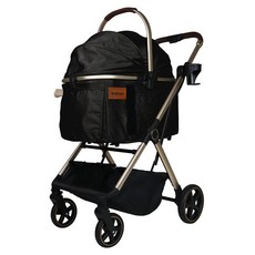 台灣 bobos X1 EZGO 寵旅車/寵物推車, 經典黑, 1個