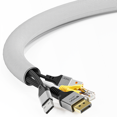 티엑스온 케이블 정리 보호 튜브, 1개, 화이트