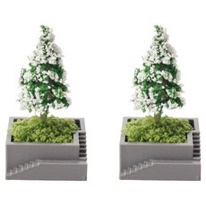 allode 階梯人造樹 納骨塔裝飾品 01 雙色松果 2入, 混合色