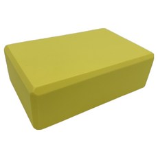 쿠쏘 필라테스 요가 스트레칭 초경량 EVA 블럭 120g, 노랑, 1개