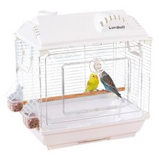 Lunabel 別墅型瓦片鳥籠 40 x 28 x 43 cm, 白色, 1個