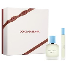 Dolce&Gabbana 淺藍男性淡香水 紅絲絨禮盒 淺藍男性淡香水50ml+淺藍男性淡香水10ml, 1組