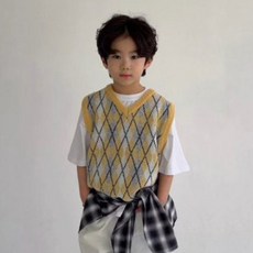 Saint Doll 菱格紋針織背心