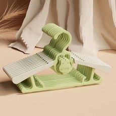 므뮤 래빗 논슬립 미니 옷걸이, 그린, 10개
