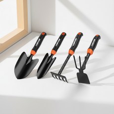 LOMVUM 龍韻 愛植物 菜園種植 移植鏟 鏟子 耙子 12 鏟 + 窄鏟 + 兩用鋤 + 耙子 套組 one size, 1套