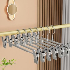 므뮤 클립 바지 옷걸이, 그레이, 10개