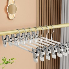 므뮤 클립 바지 옷걸이, 화이트, 10개