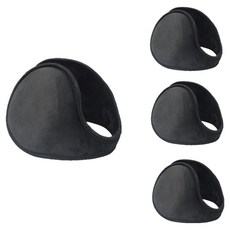 생활의지혜 스포츠 기모 귀도리 방한귀마개, 블랙, 4개