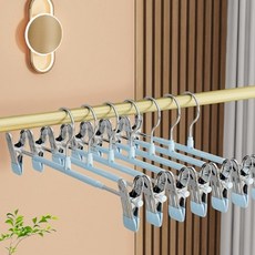 므뮤 클립 바지 옷걸이, 파스텔 블루, 10개
