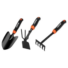 LOMVUM 龍韻 愛植物 菜園種植 移植鏟 鋤頭 耙子 10 雙頭鏟 + 窄鏟 + 耙子 套組 one size, 1套