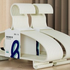 므뮤 심플 어깨뿔 방지 논슬립 옷걸이 10p, 화이트, 1개