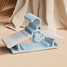 므뮤 래빗 논슬립 미니 옷걸이, 블루, 10개