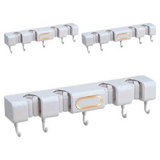 아케이바이 고급형 벽걸이 밀대걸레 거치대, 3개