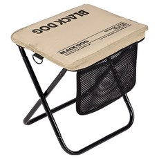 BLACK DOG 黑狗 口袋型小型折疊露營椅 BD348, 米色, 1個