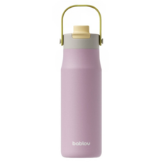bablov 花伴森 316 自在隨手拎手提保溫瓶, 花園蔓影, 1個, 700ml