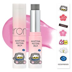 rom&nd 台灣公司貨 果凍唇膏 ZO&FRIENDS聯名款 含貼紙, 19 喵粉軟糖, 3g, 1個