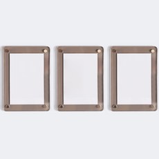 소유공간 아크릴 사진 프레임 냉장고 자석 S261-0198 3p, 그레이( S261-0198GRTY)