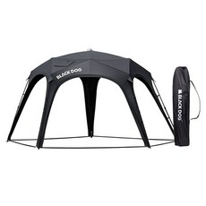 BLACKDOG 별빛 오각형 돔 캠핑 캐노피 BD030, 블랙, 420 x 400 x 225 cm